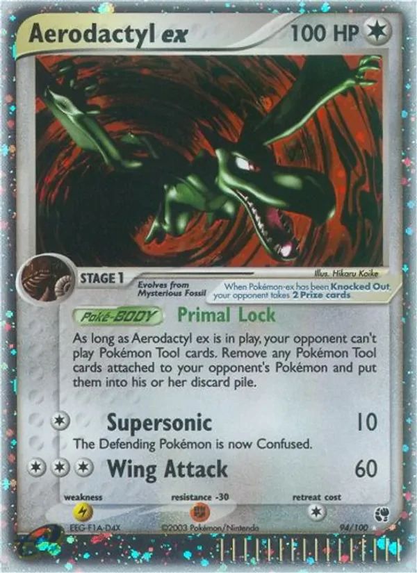 Aerodactyl EX EX Sandstorm card