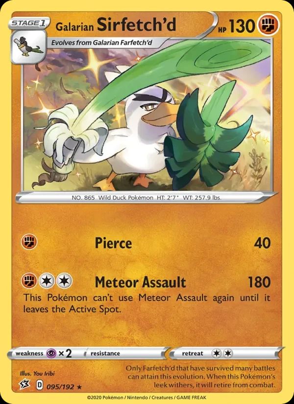 Galarian Sirfetch'D Rebel Clash card