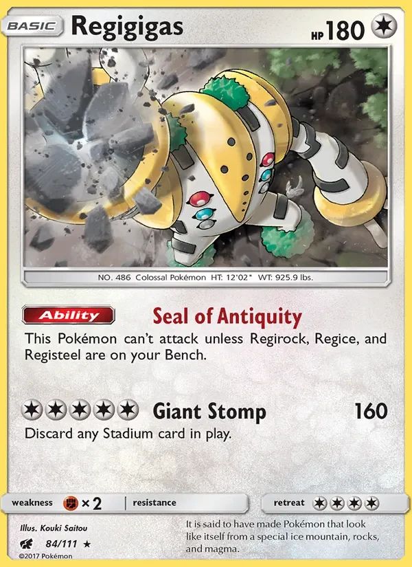 Regigigas Crimson Invasion card