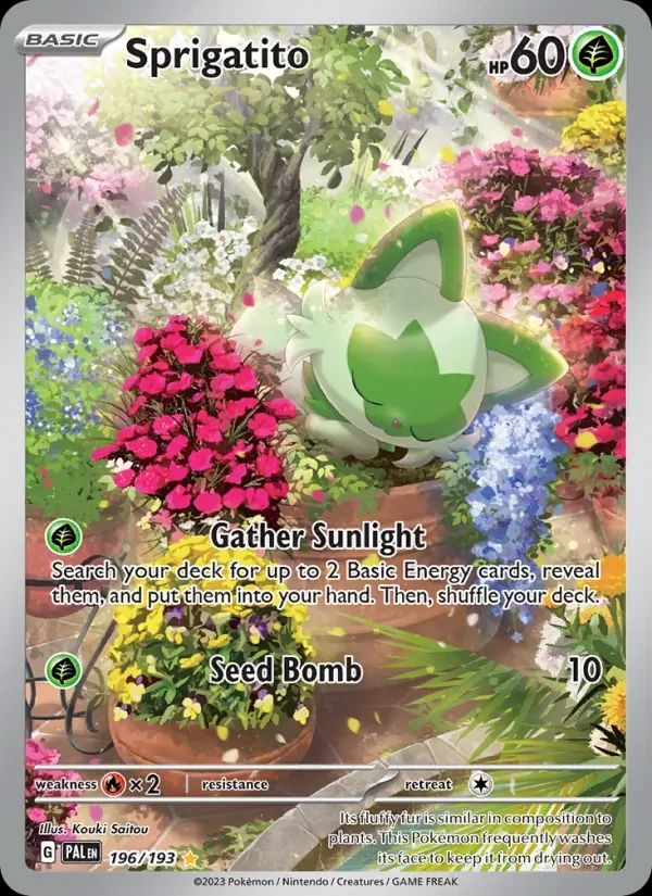 Sprigatito Paldea Evolved card