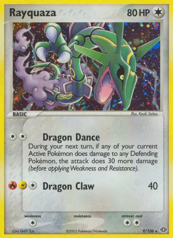 Rayquaza EX Emerald card