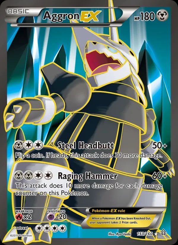 Aggron EX Primal Clash card