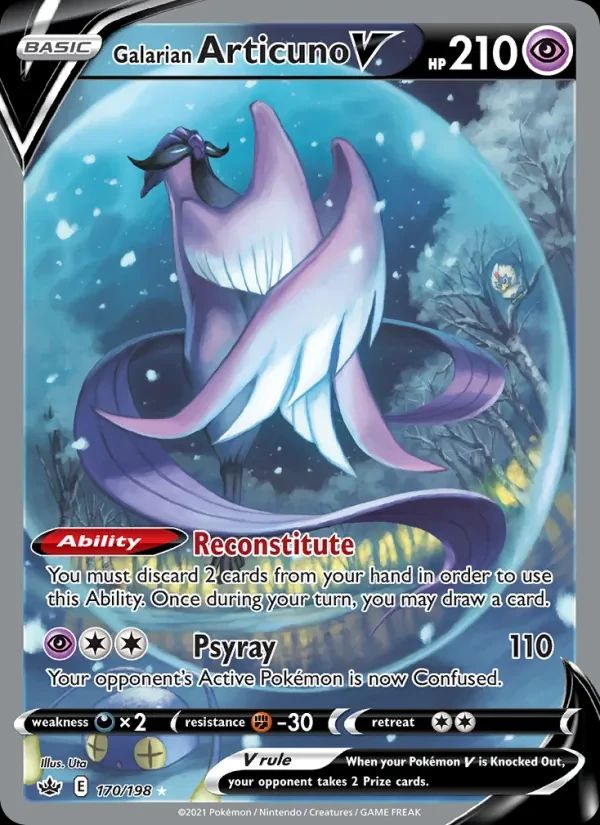 Galarian Articuno V Chilling Reign card