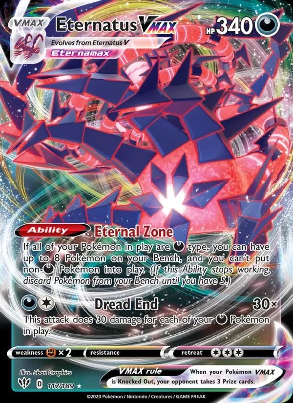 Eternatus VMAX Darkness Ablaze card