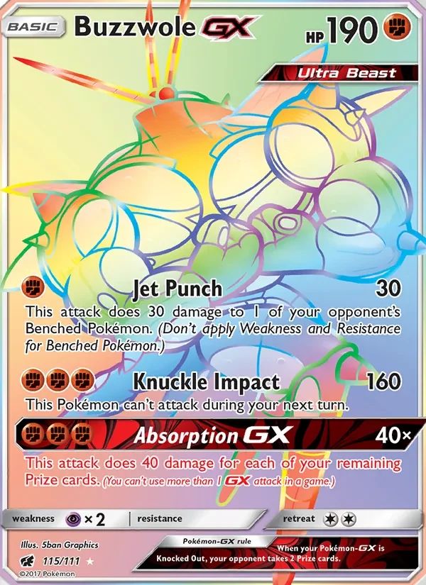 Buzzwole GX Crimson Invasion card