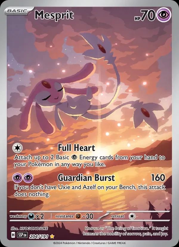 Mesprit Surging Sparks card