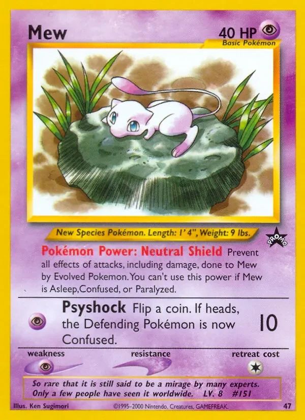 Mew Wizards Black Star Promos card