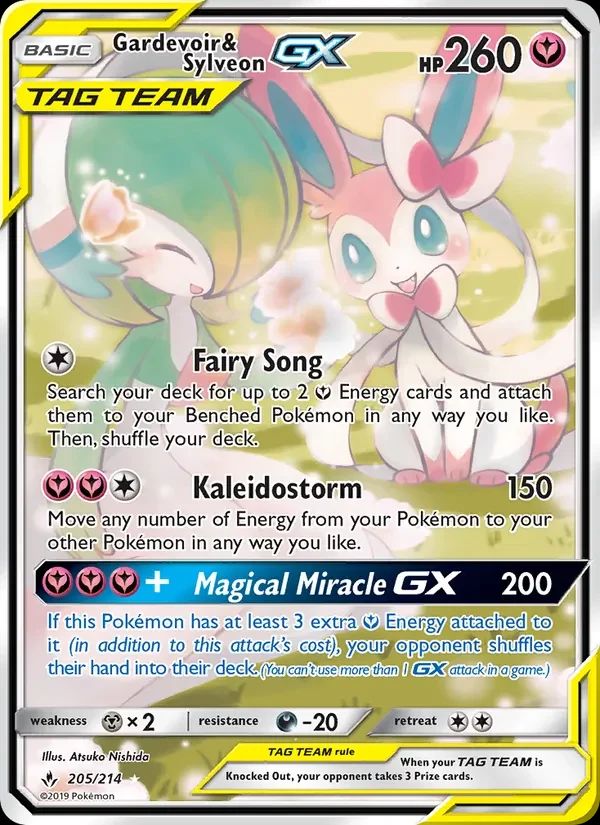 Gardevoir & Sylveon GX Unbroken Bonds card