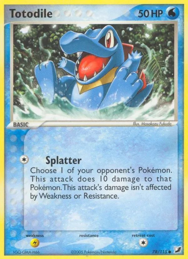 Totodile EX Unseen Forces card