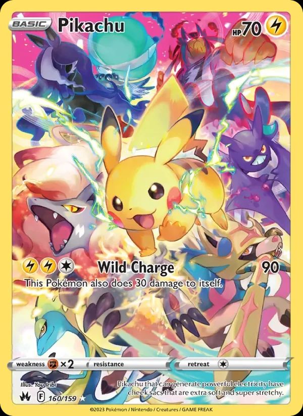 Pikachu Crown Zenith card