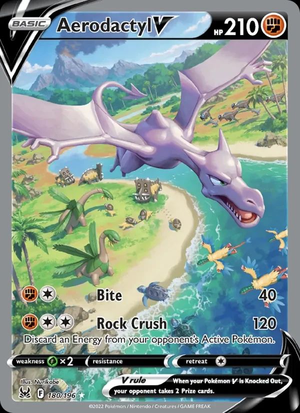 Aerodactyl V Lost Origin card