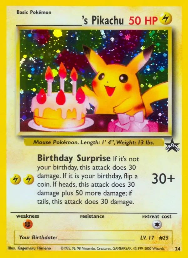 _____'s Pikachu Wizards Black Star Promos card