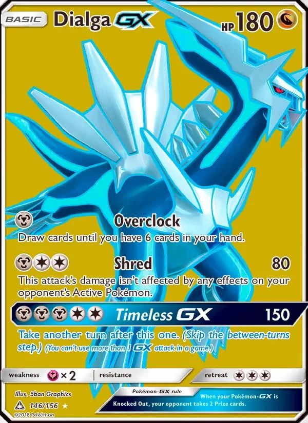Dialga GX Ultra Prism card