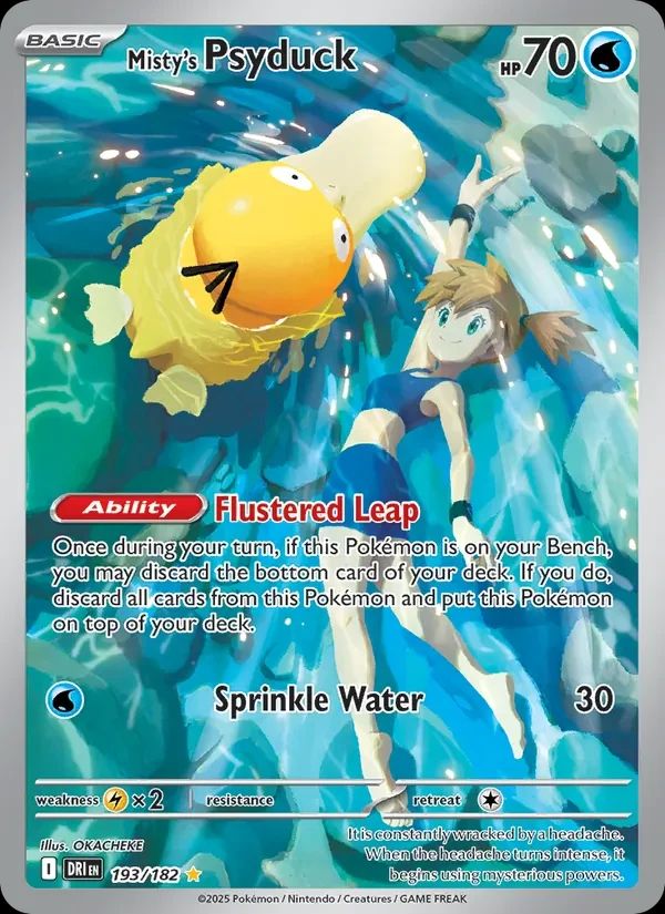 Misty's Psyduck Destined Rivals card