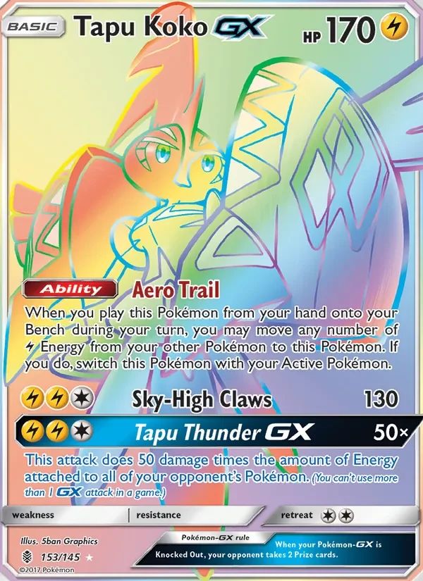 Tapu Koko GX Guardians Rising card