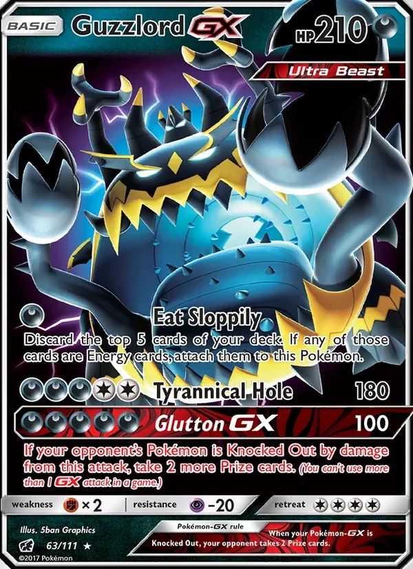 Guzzlord GX Crimson Invasion card