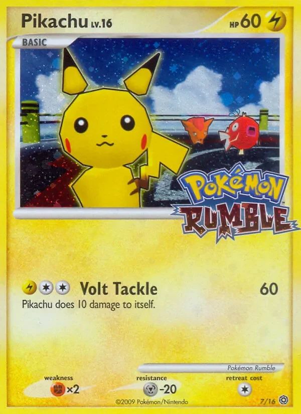 Pikachu Pokémon Rumble card