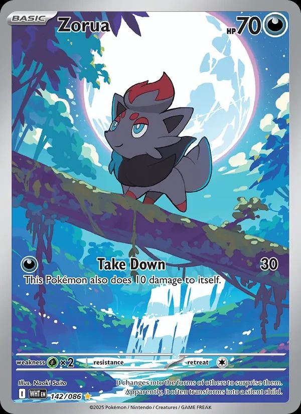Zorua White Flare card