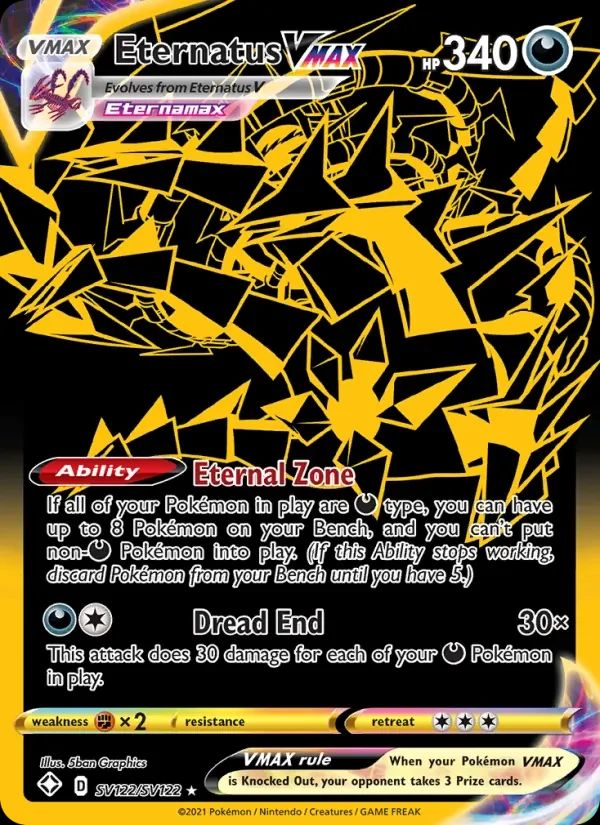 Eternatus VMAX Shining Fates card