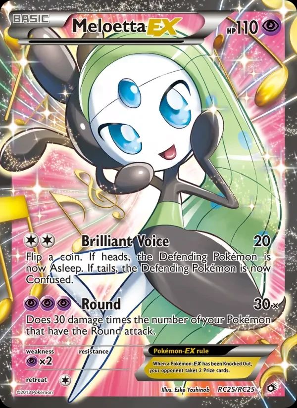 Meloetta EX Legendary Treasures card