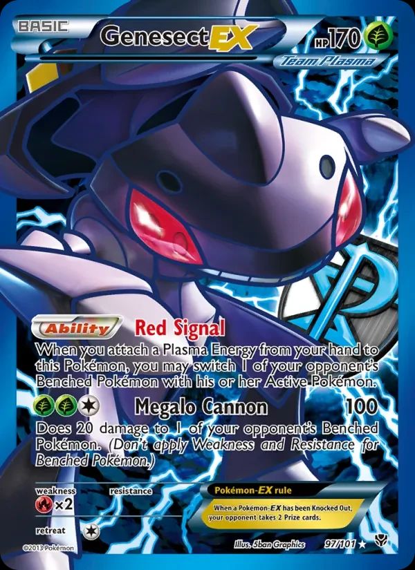 Genesect EX Plasma Blast card