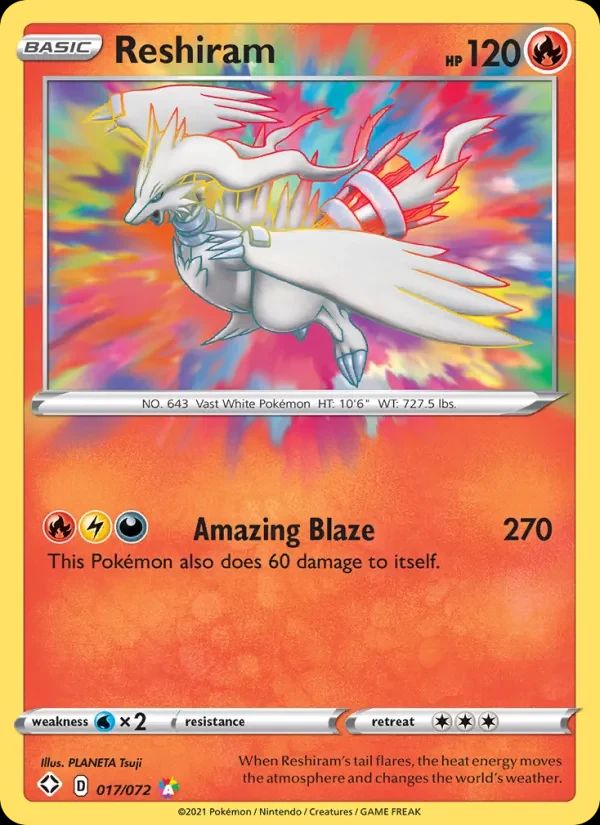 Reshiram Shining Fates card