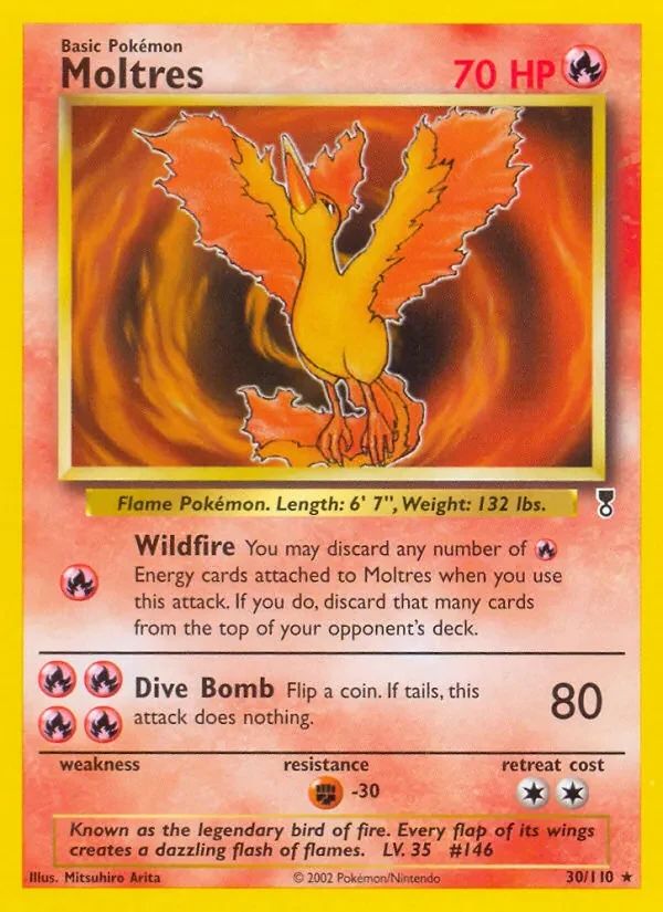 Moltres Legendary Collection card
