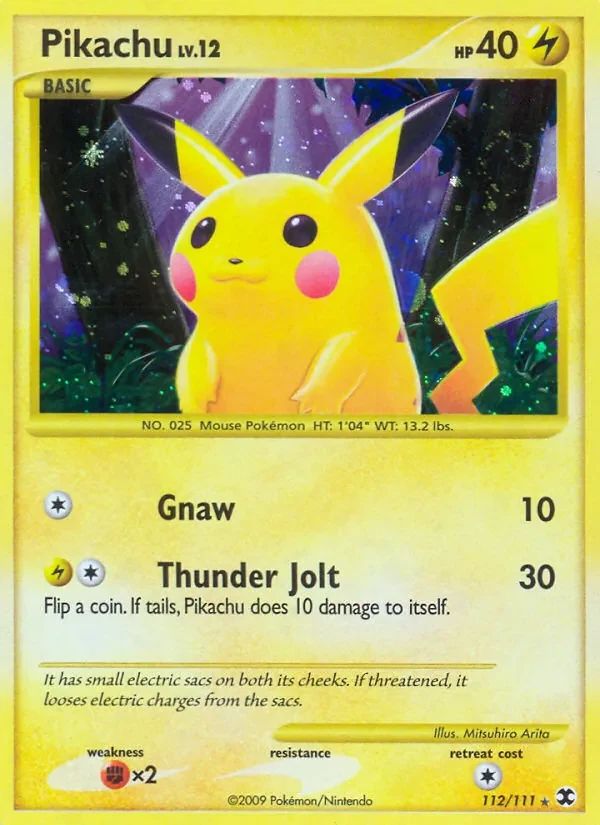 Pikachu Rising Rivals card