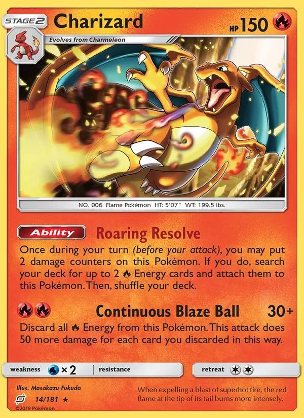 Charizard Team Up card