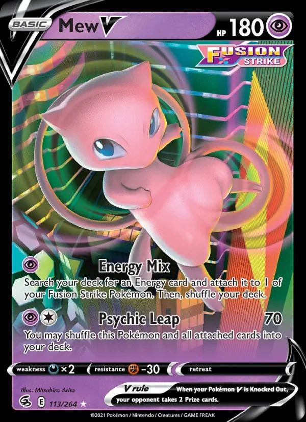 Mew V Fusion Strike card