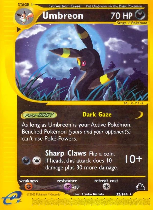Umbreon Skyridge card