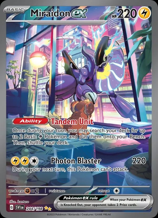 Miraidon ex Scarlet & Violet card