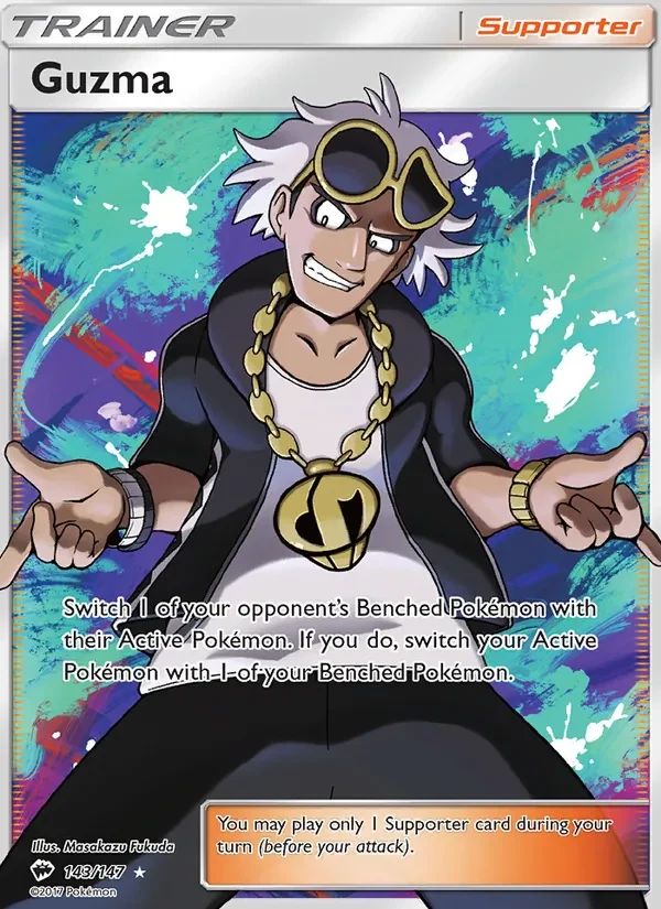 Guzma Burning Shadows card