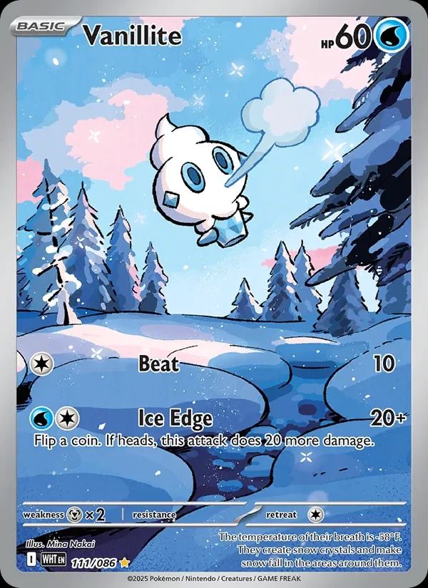 Vanillite White Flare card