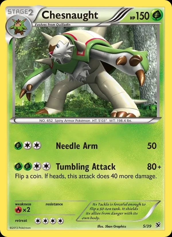 Chesnaught Kalos Starter Set card