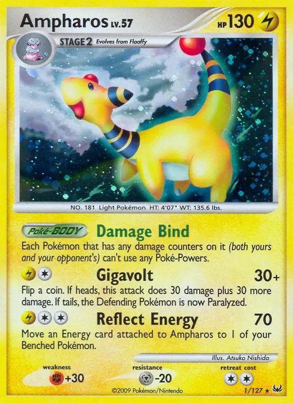 Ampharos Platinum card