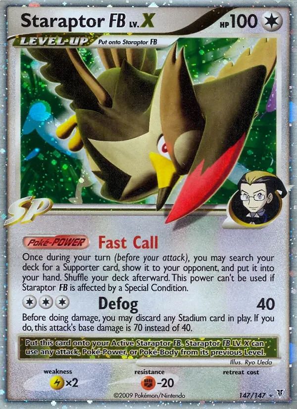 Staraptor FB LV. X Supreme Victors card