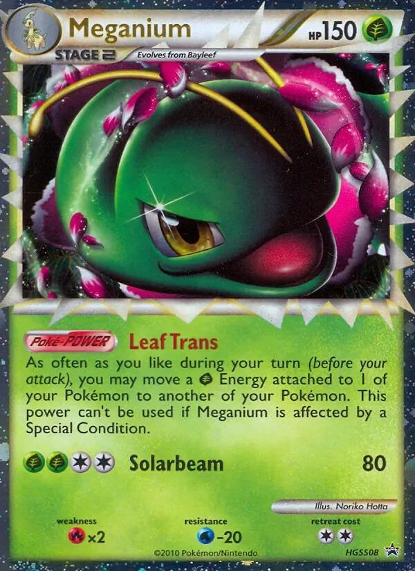 Meganium HGSS Black Star Promos card