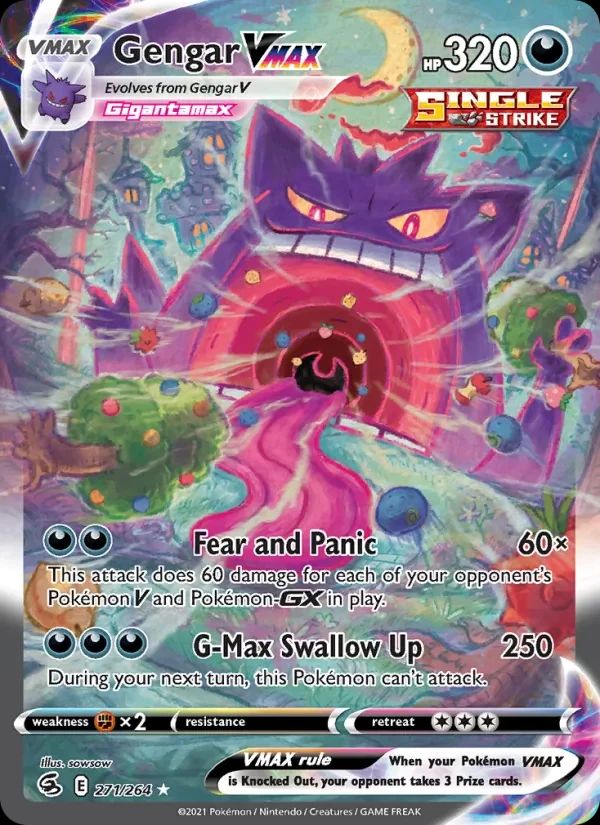 Gengar VMAX Fusion Strike card
