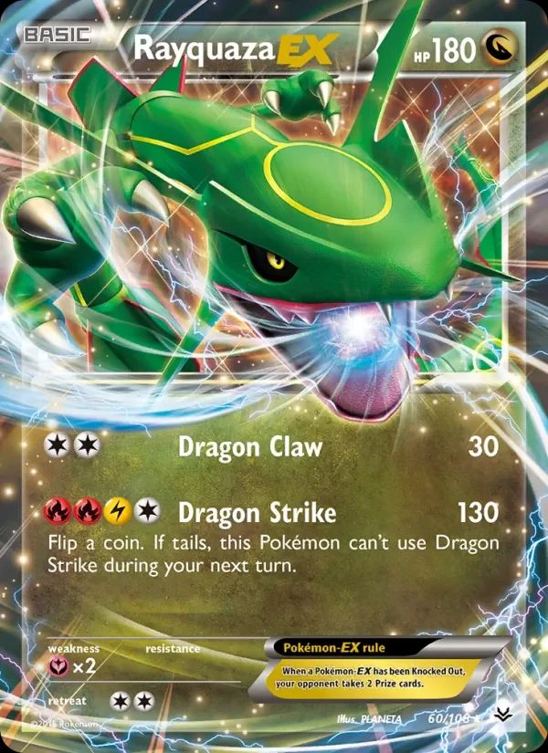 Rayquaza EX Roaring Skies card