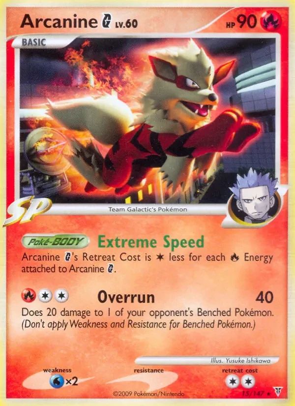Arcanine G Supreme Victors card