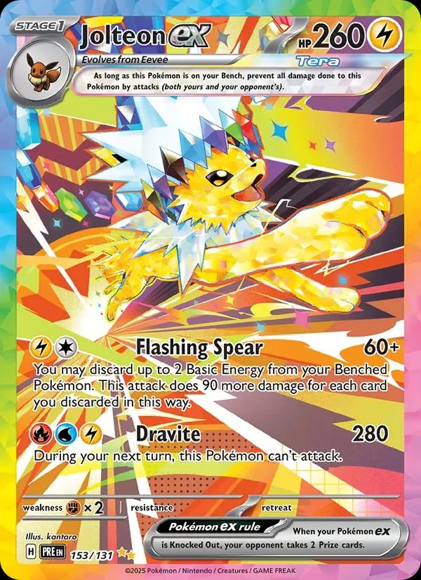 Jolteon ex Prismatic Evolutions card