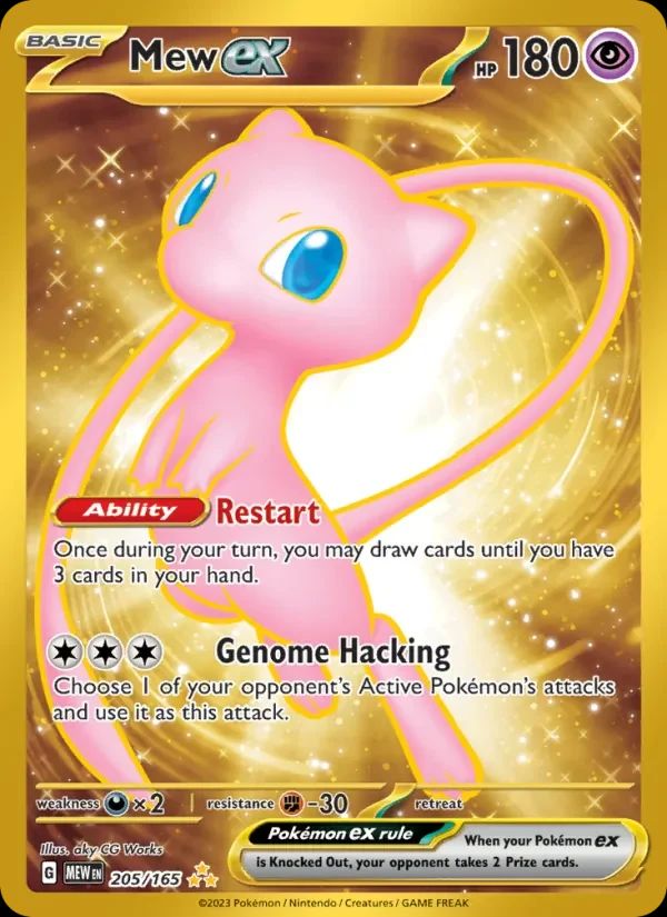 Mew ex Scarlet & Violet 151 card