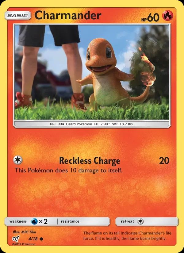 Charmander Detective Pikachu card