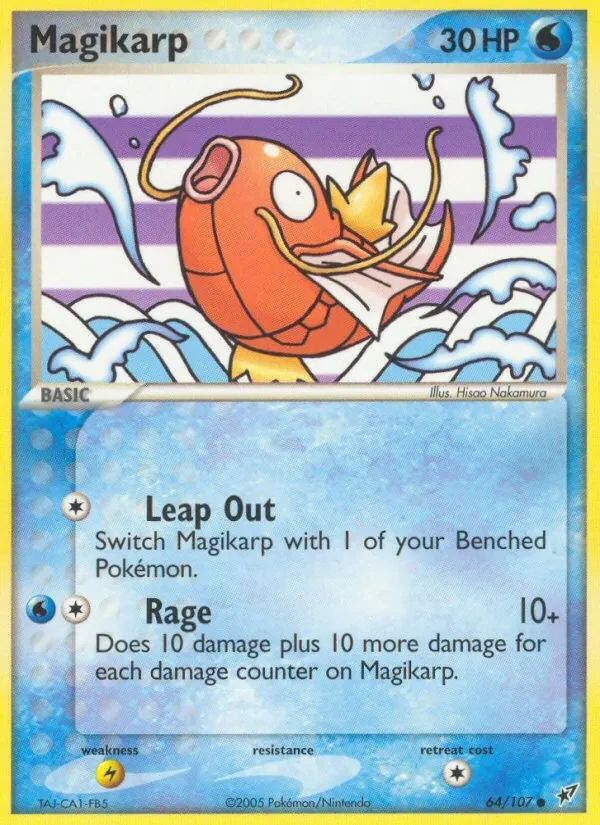 Magikarp EX Deoxys card