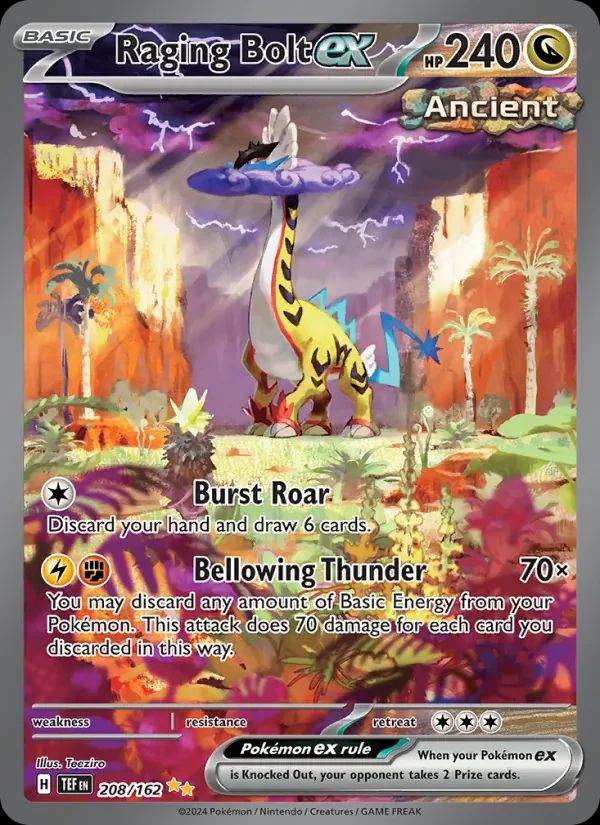 Raging Bolt ex Temporal Forces card