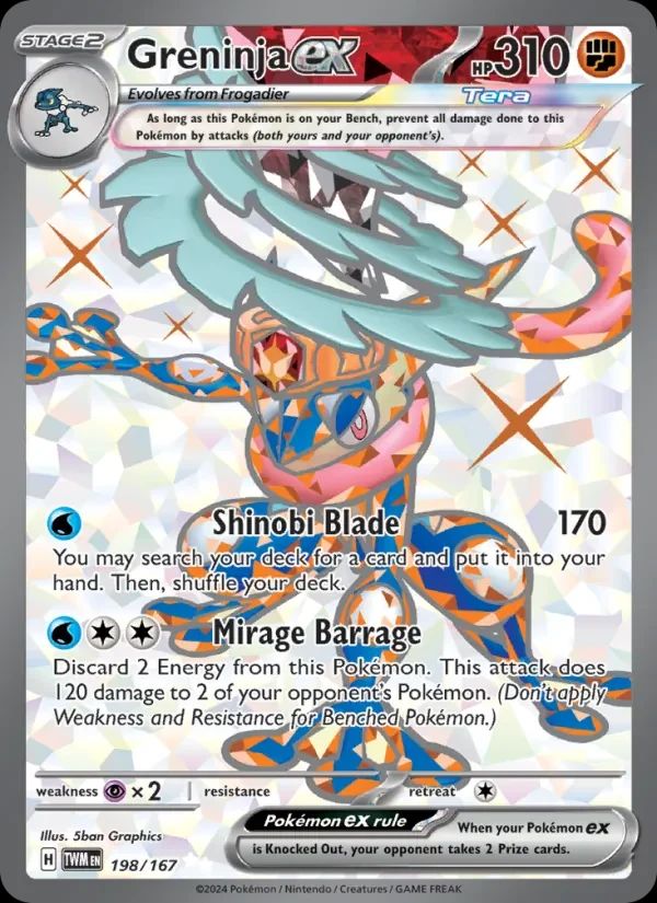 Greninja ex Twilight Masquerade card