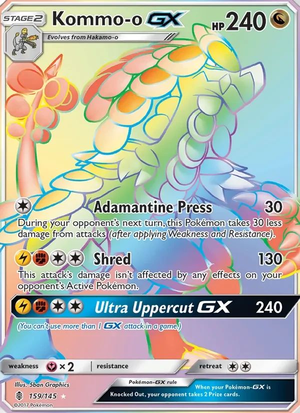 Kommo-o GX Guardians Rising card