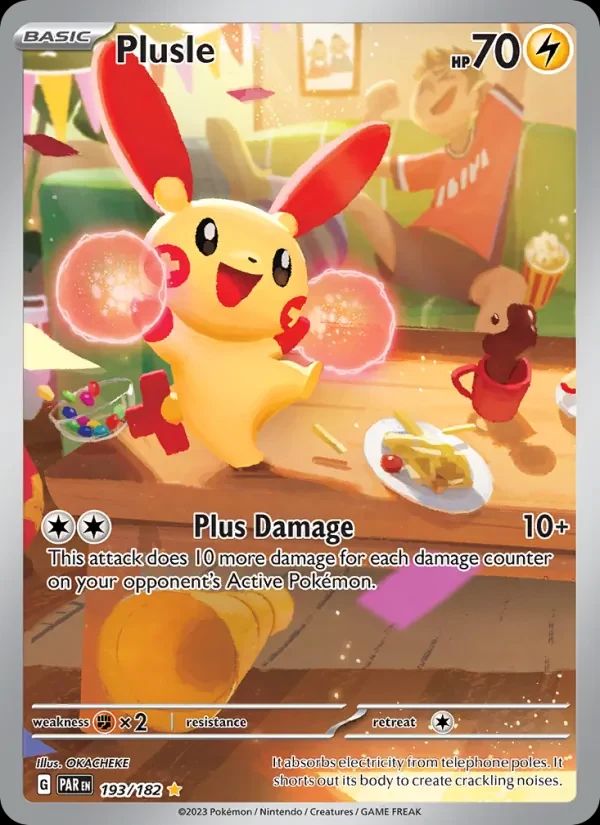 Plusle Paradox Rift card