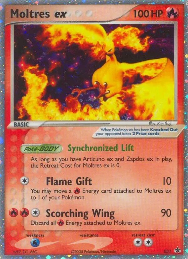 Moltres EX Nintendo Black Star Promos card